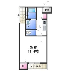 フジパレス長原Ⅲ番館の物件間取画像